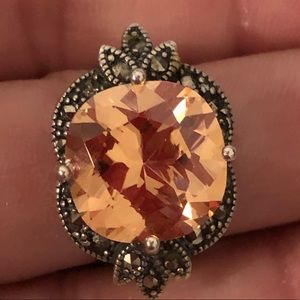 Ring marquises silver 925 and stones